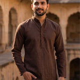Trending Men's Khadi Linen Short Kurta