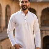 Trending Men's Khadi Linen Short Kurta