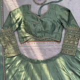 Boutique Satin Silk Embroidered Lehenga