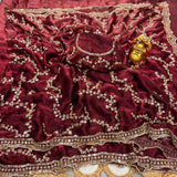 Shiny Beds Work Space Silk Saree