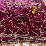 Shiny Beds Work Space Silk Saree