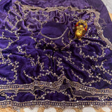 Shiny Beds Work Space Silk Saree