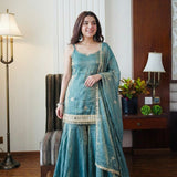 Premium Fendy Silk Top Sharara
