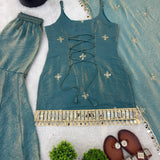 Premium Fendy Silk Top Sharara