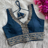 Mahi Roman Silk Saree Blouse