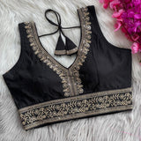 Mahi Roman Silk Saree Blouse