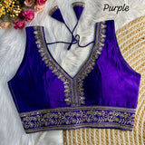 Mahi Roman Silk Saree Blouse