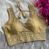 Mahi Roman Silk Saree Blouse