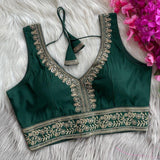 Mahi Roman Silk Saree Blouse
