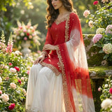 Presenting Natural Crepe Top Plazzo
