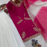 Presenting Natural Crepe Top Plazzo