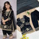 Beautiful Kids Gmy Silk Top Plazzo
