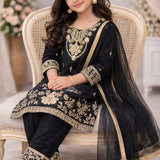 Beautiful Kids Gmy Silk Top Plazzo