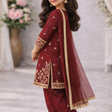 Beautiful Kids Gmy Silk Top Plazzo