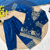 Beautiful Kids Gmy Silk Top Plazzo