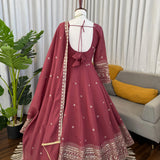 Classy Chanderi Silk Anarkali Gown