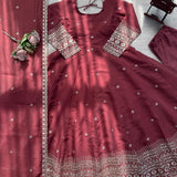 Classy Chanderi Silk Anarkali Gown