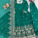 Occasionally Crunchy silk Anarkali Suit