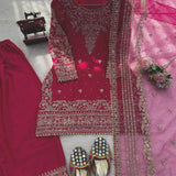 Pink Bride Pakistani Top Farshi Salwar