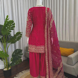 Pink Bride Pakistani Top Farshi Salwar