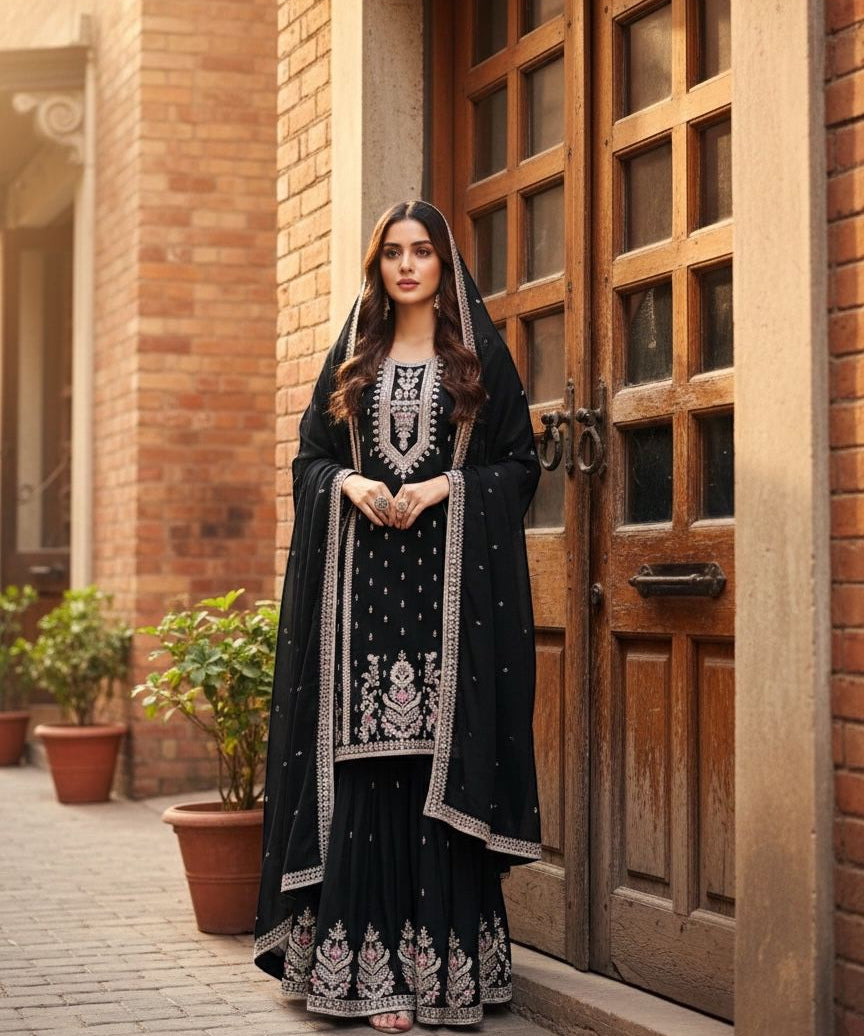 Eid Special Silk Embroidered Suit
