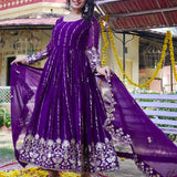 Festive Embroidered Anarkali Gown
