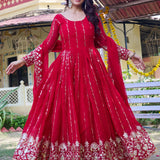 Festive Embroidered Anarkali Gown