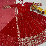 Festive Embroidered Anarkali Gown