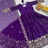 Festive Embroidered Anarkali Gown