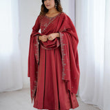 Fresh Look Chanderi Silk Anarkali Gown