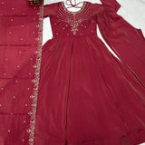 Fresh Look Chanderi Silk Anarkali Gown