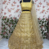 Beautiful Golden Embroidered Lehenga