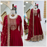 Designer Faux Georgette Anarkali Gown
