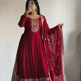 Designer Faux Georgette Anarkali Gown