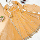 Exclusive Wedding Silk Anarkali Gown