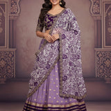 Vintage Purple Silk Lehenga Choli