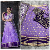 Vintage Purple Silk Lehenga Choli