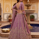 Crafted Peacock Handwork Wedding Lehenga