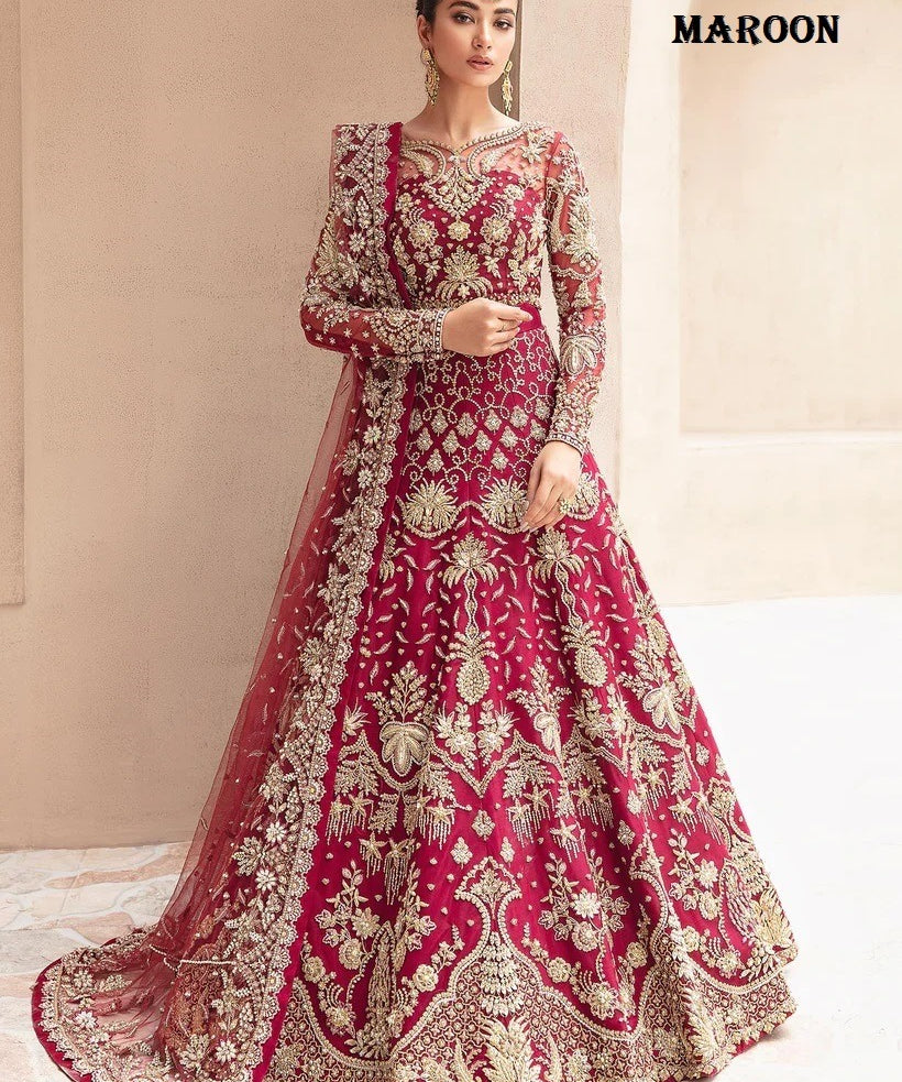 Senhora Elegant Net Anarkali Gown