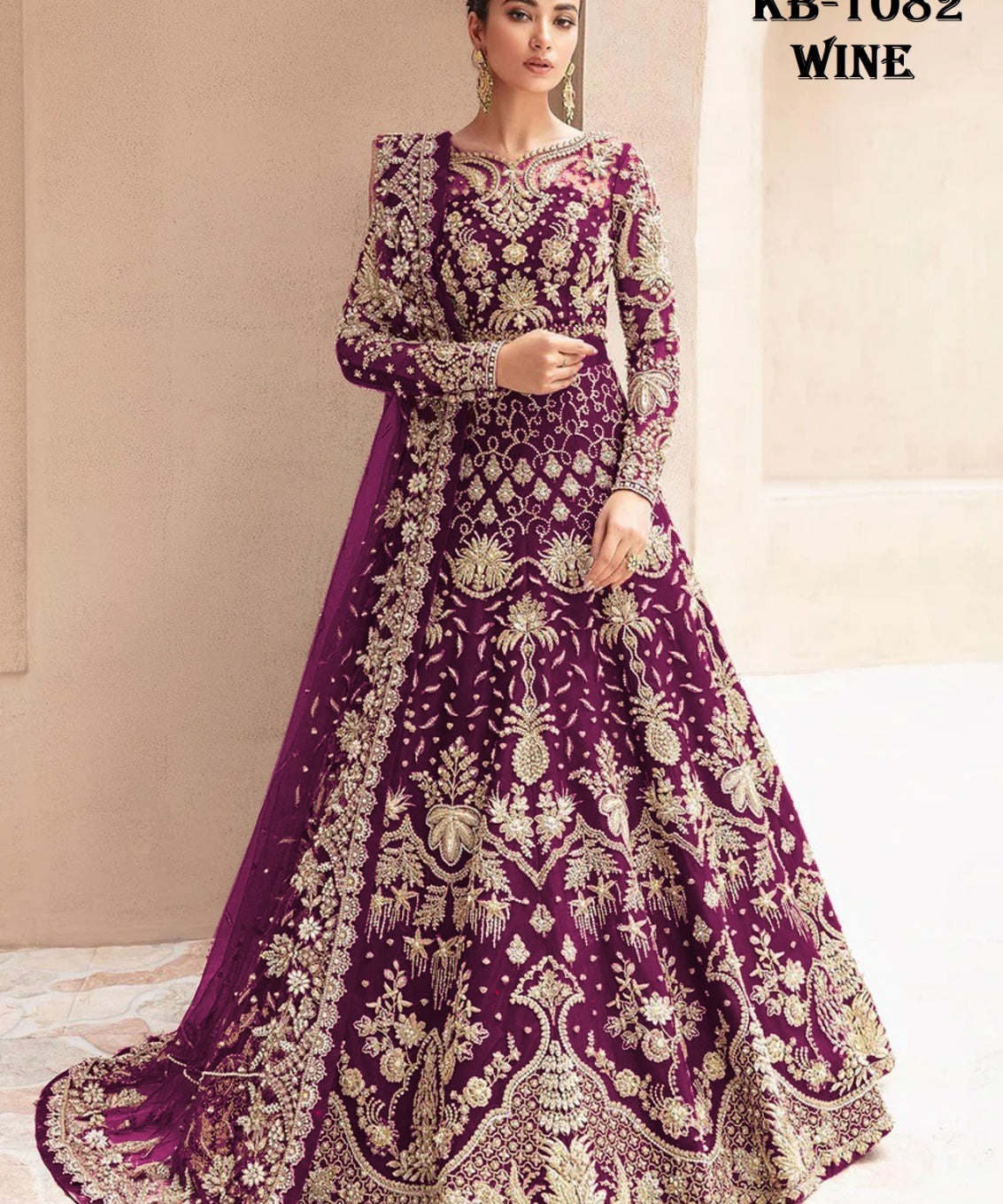 Senhora Elegant Net Anarkali Gown