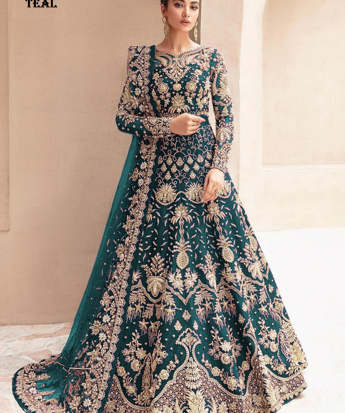 Senhora Elegant Net Anarkali Gown