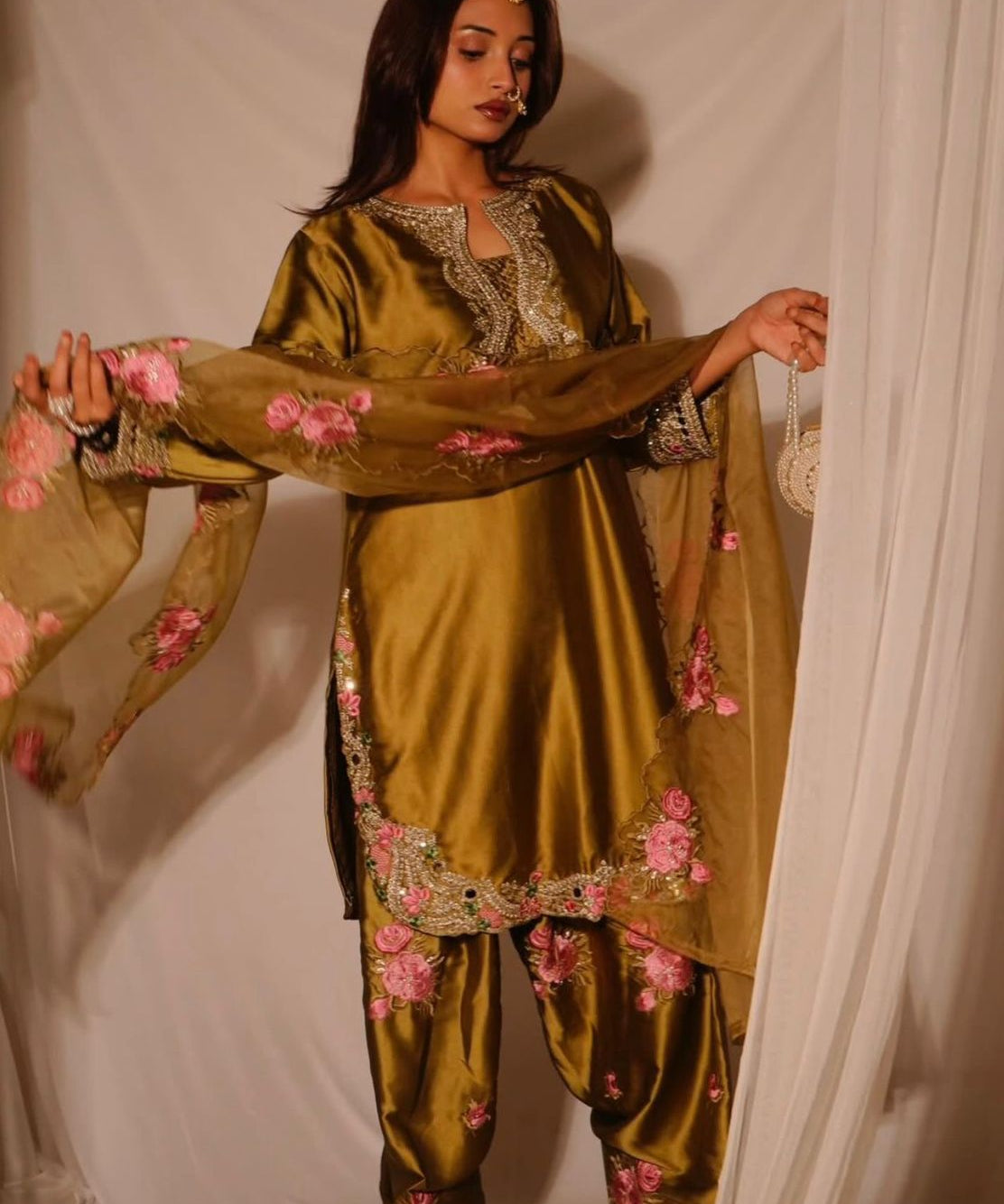 Shiny Panjabi Farshi Salwar Suit