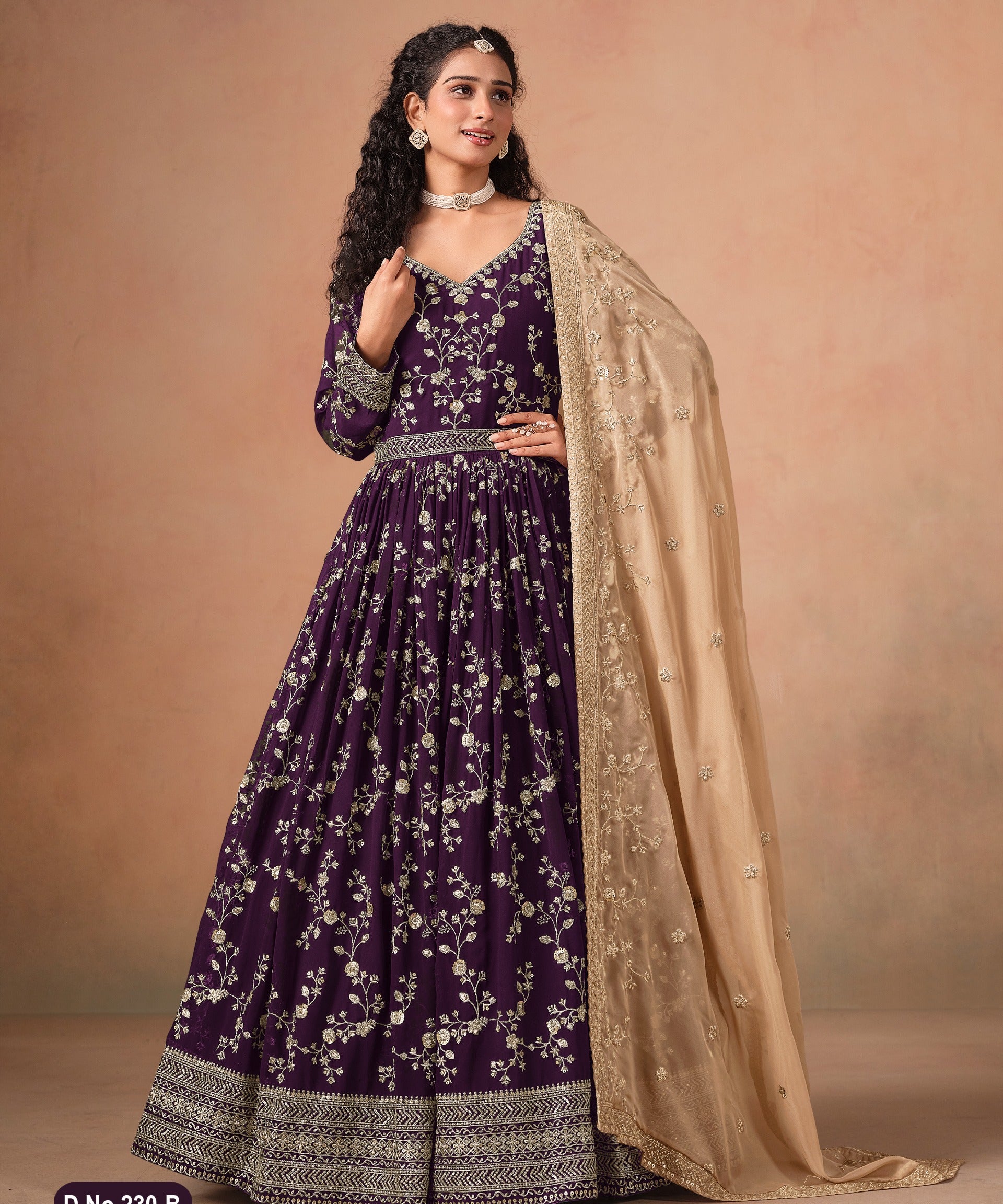 Aanaya Georgette Embroidered Gown