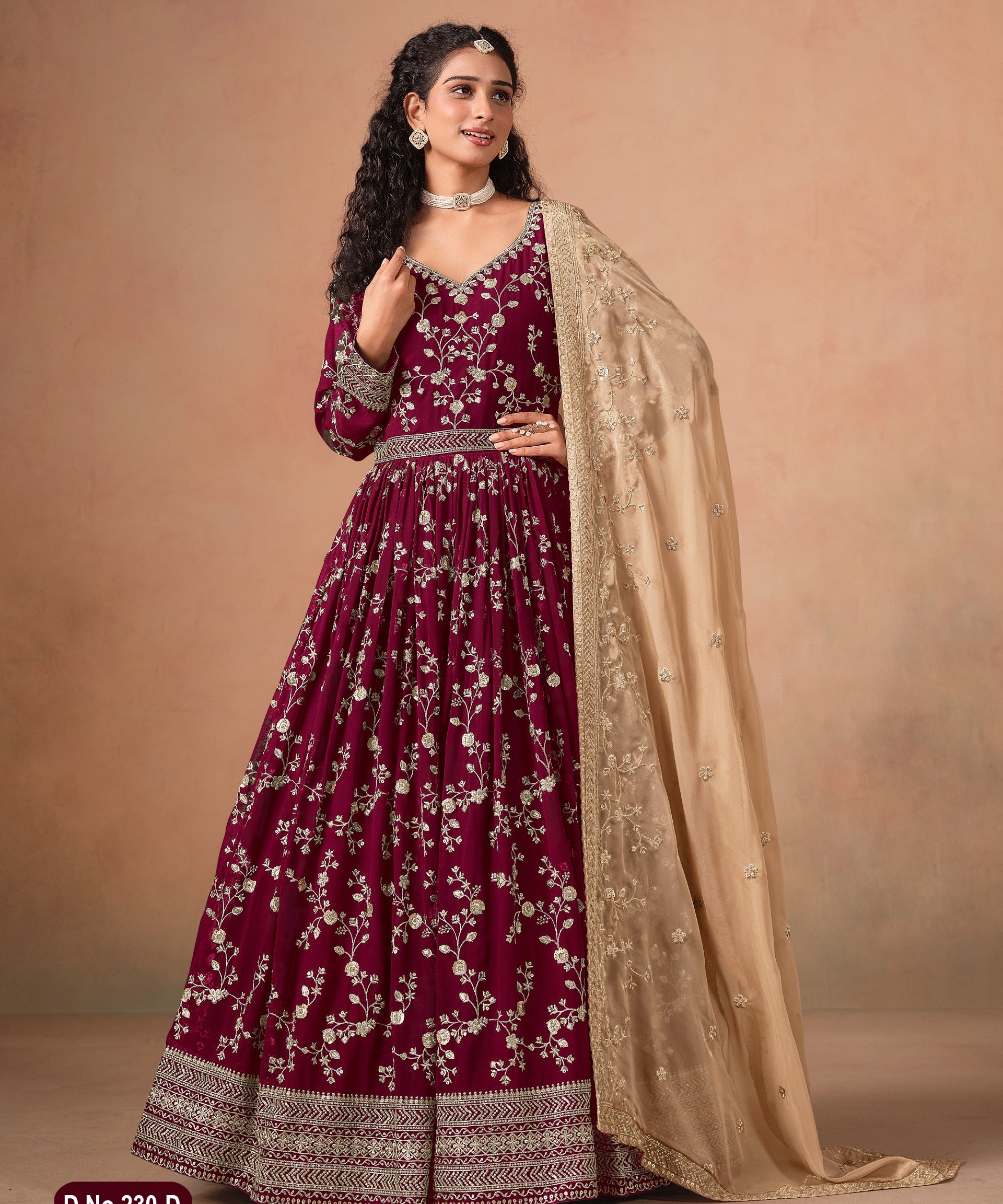 Aanaya Georgette Embroidered Gown