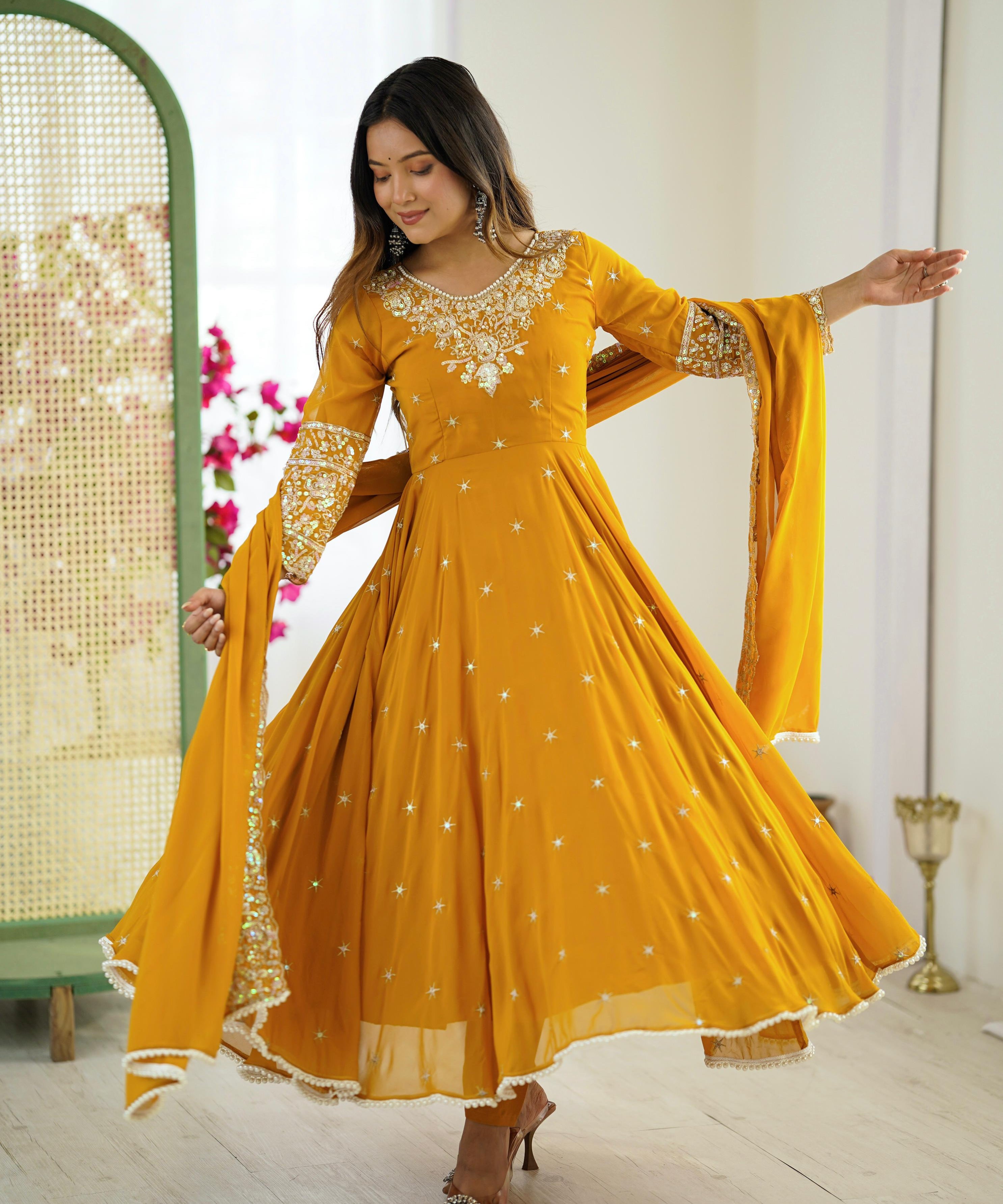 Elegant Georgette Anarkali Suit