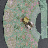 Exceptional Embroidered Silk Lehenga