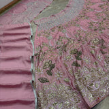 Exceptional Embroidered Silk Lehenga