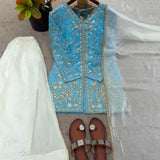 Pretty Fandy Silk Top Plazzo
