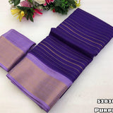 Moss Gold Zari Weaving Saree