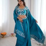 Festive Crepe Silk Indowestern